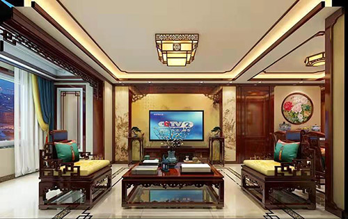 新疆住宅新中式风格装修，尽显奢华品味